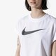 dámske top NIKE TOP W NSW SWSH TOP CROP SS ar3064-100 farba biela