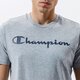 pánske tričko CHAMPION TRIČKO CREWNECK TRIČKO 216957em006 farba sivá