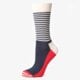 dámske ponožky HAPPY SOCKS PONOŽKY HALF STRIPE sh01068 farba viacfarebná