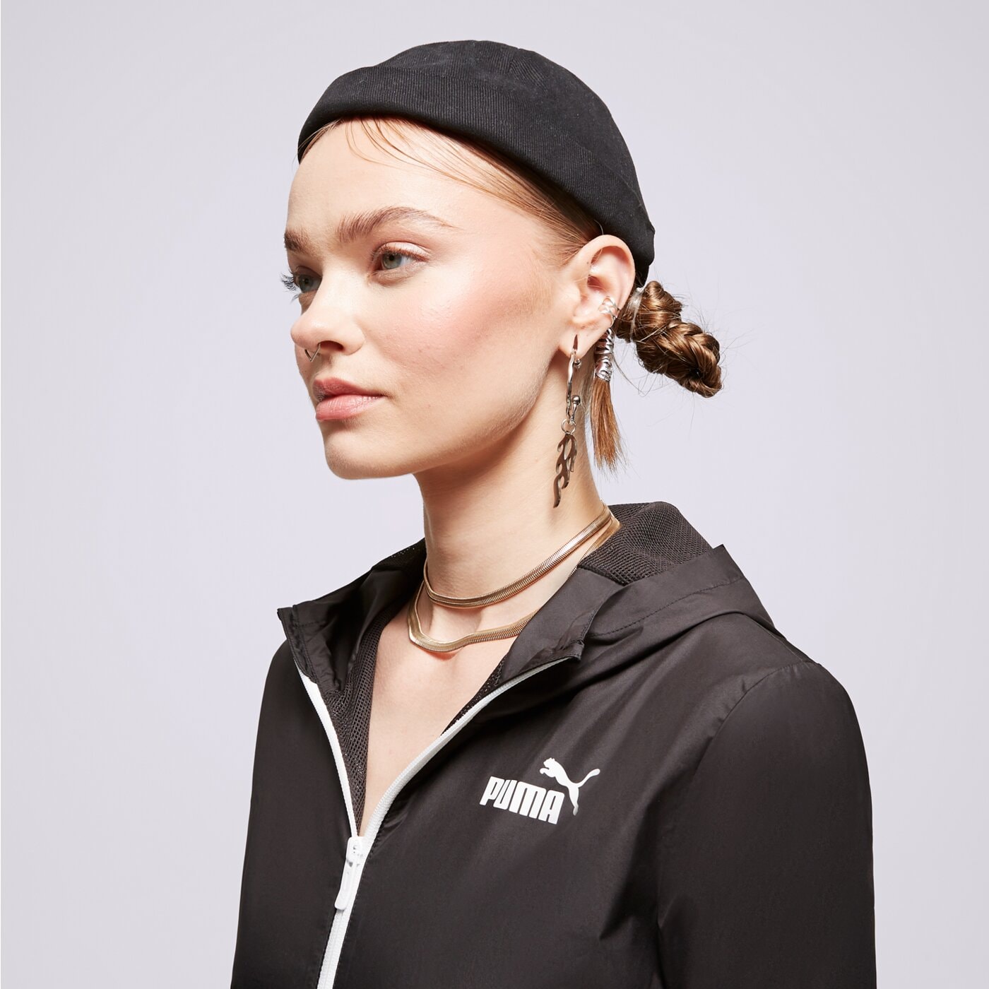 PUMA BUNDA ESS SOLID WINDBREAKER 847494 01 | farba čierna | Módne ...