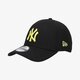 detská šiltovka NEW ERA ČIAPKA LEAGUE ESSENTIAL 39THIRTY NEYYAN BLKLMD 60137598 farba čierna