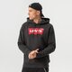 pánska mikina LEVI'S MIKINA S KAPUCŇOU STANDARD GRAPHIC HOODIE 38424-0001 farba čierna