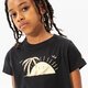 detské tričko NIKE TRIČKO G NSW TEE SUN SWOOSH CROP GIRL dq4376-010 farba čierna
