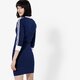 dámske šaty ADIDAS ŠATY 3 STRIPES DRESS ADICOLOR dv2609 farba tmavomodrá