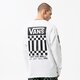 pánske tričko VANS TRIČKO OFF THE WALL CHECK GRAPHIC LS TEE vn0a7s6zwht1 farba biela