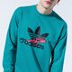 pánska mikina ADIDAS MIKINA SWEATSHIRT fm3702 farba zelená