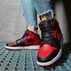 detské tenisky (obuv) AIR JORDAN 1 MID  554725-074 farba červená