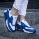 NIKE AIR MAX 90 LEATHER (GS)  833412105 farba modrá