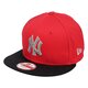 detská šiltovka NEW ERA ČIAPKA TRICOL BASIC NEW YORK YANKEES 80046617 farba červená
