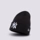 pánska čiapka NEW ERA ČIAPKA ZIMNÁ MLB CUFF KNIT NYY BLK NEW YORK YANKEES  12122728 farba čierna