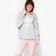 dámska mikina ADIDAS MIKINA TREFOIL HOODIE bk7141 farba sivá
