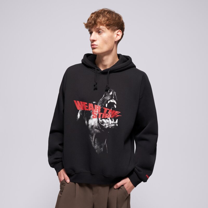 PROSTO MIKINA S KAPUCŇOU HOODIE BARK BLACK