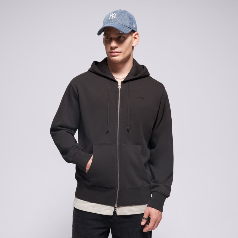 LEVI'S MIKINA AUTHENTIC FULL ZIP BLACKS