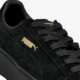 dámske tenisky (obuv) PUMA SUEDE PLATFORM GOLD 36222202 farba čierna