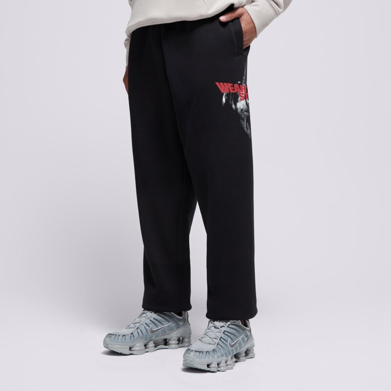 PROSTO NOHAVICE  SWEATPANTS BARK BLACK
