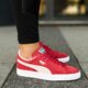 dámske tenisky (obuv) PUMA SUEDE CLASSIC+ 35263405w farba červená