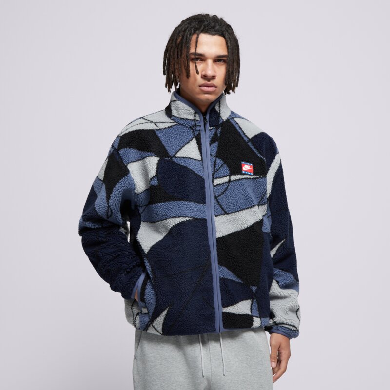 NIKE FLÍSOVÁ MIKINA M NK CLUB WNTR FLC TOP AOP ART