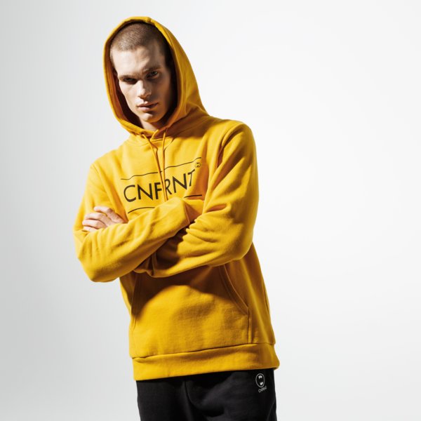 Image of CONFRONT MIKINA ESSENTIAL YLW HOODY CF39BLM38001