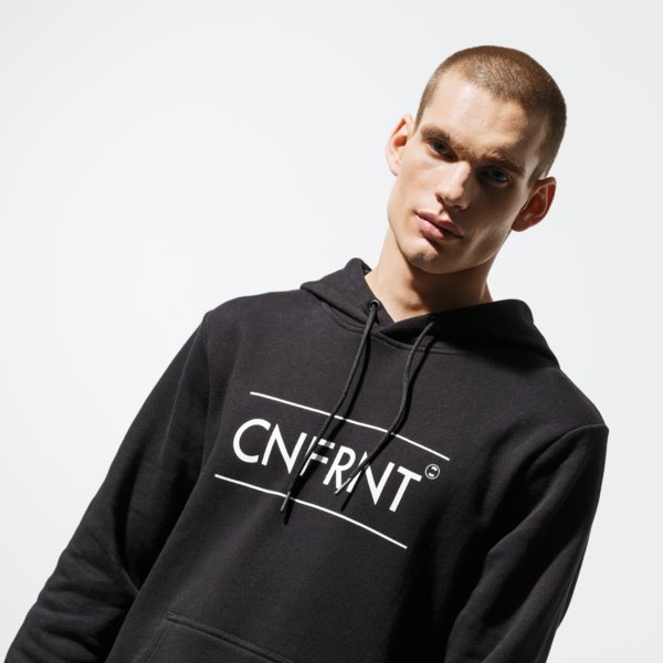 Image of CONFRONT MIKINA ESSENTIAL BLK HOODY CF39BLM38003