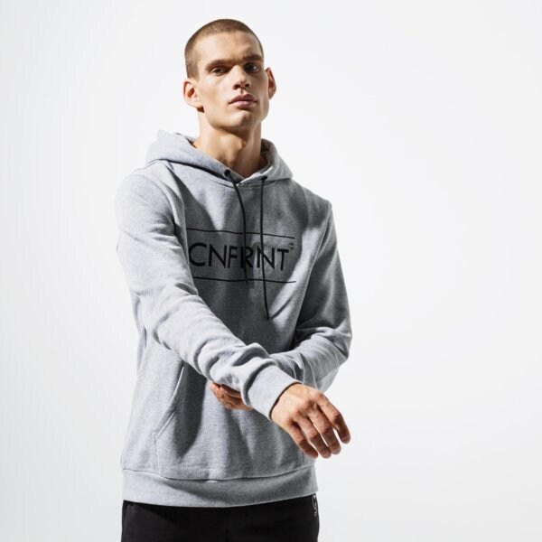 Image of CONFRONT MIKINA ESSENTIAL GRY HOODY CF39BLM38004