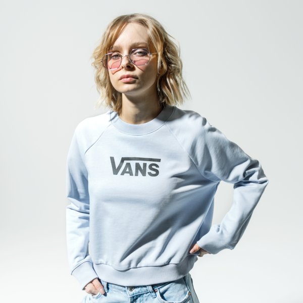 Image of VANS MIKINA WM FLYING V FT BOXY CREW ZEN BLUE VN0A47THVBY1