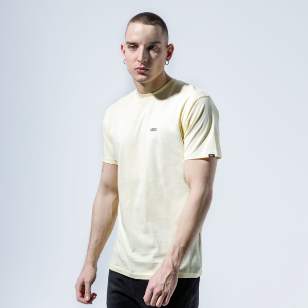 Image of VANS TRIČKO MN LEFT CHEST LOGO TEE DOUBLE CREAM/BLACK VN0A3CZEYMB1