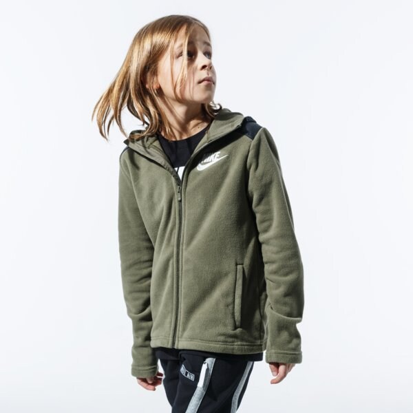 Image of NIKE MIKINA S KAPUCŇOU B NSW HOODIE FZ WINTERIZED BV4506-222