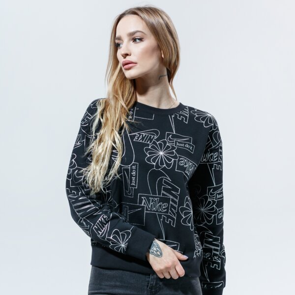 Image of NIKE MIKINA W NSW ICN CLSH FLC AOP TOP CZ1868-010