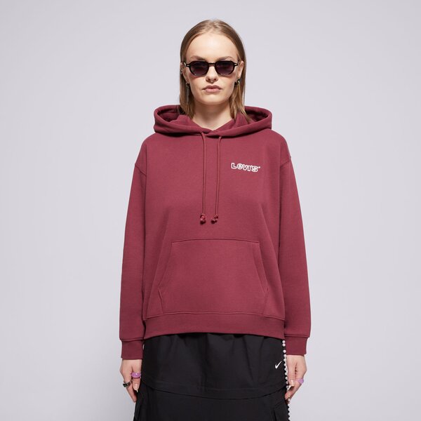 Levi&#039;s S Kapucňou Graphic Everyday Hoodie Reds Bordová