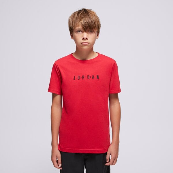 E-shop Jordan Jdb Mj Wordmark Emb Crew Boy Červená EUR 128 -132 cm