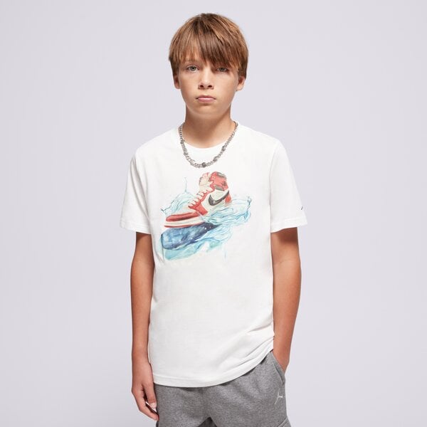 E-shop Jordan Jdb Aj1 Wave Ss Tee Boy Biela EUR 128 -132 cm