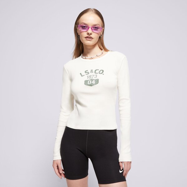 E-shop Levi's Graphic Ls Rickie Tee Neutrals Biela EUR L