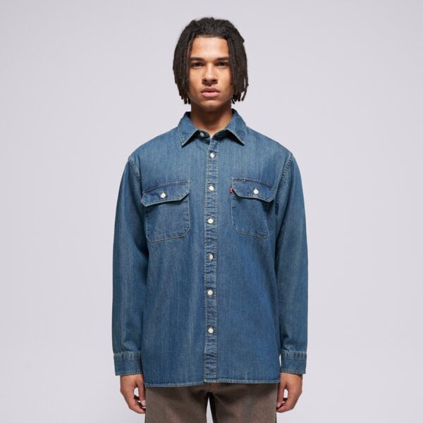 E-shop Levi's Košeľa Jackson Worker Dark Indigo - Worn In Modrá EUR L