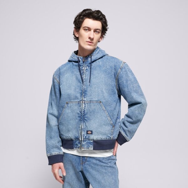 E-shop Dickies Dickies Hooded Denim Jacket Modrá EUR L