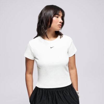 E-shop Nike W Nsw Rib Tght Ss Tee Biela EUR L