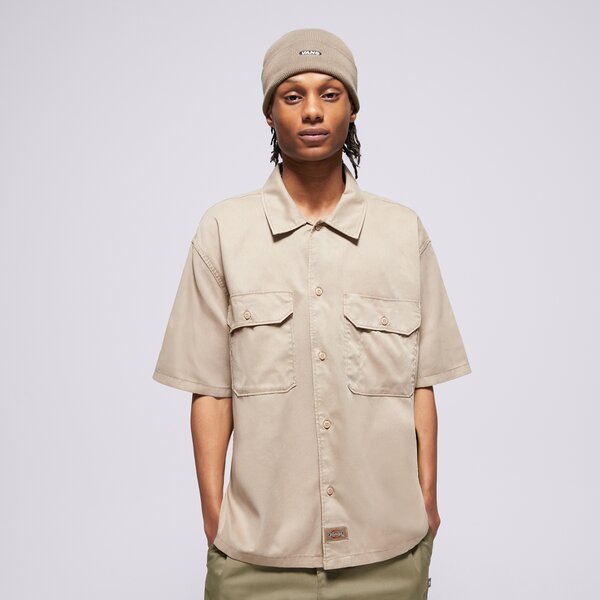 E-shop Dickies Košeľa Unionville Gd Work Shirt Ss Béžová EUR M