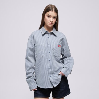 Dickies Hickory Work Shirt Ls Modrá EUR XS