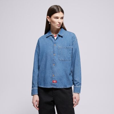 E-shop Dickies Košeľa Lightweight Denim Shirt Ls W Modrá EUR L