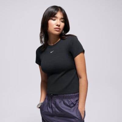 E-shop Nike Rib Tght Ss Tee W Nsw Čierna EUR L