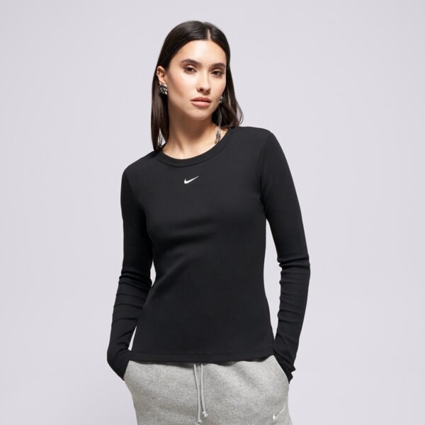 E-shop Nike Ls Tee Rib Tight W Nsw Čierna EUR L