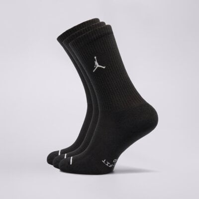 Jordan Ponožky U J Ed Elvd Crew 3Pr Čierna EUR 34-38