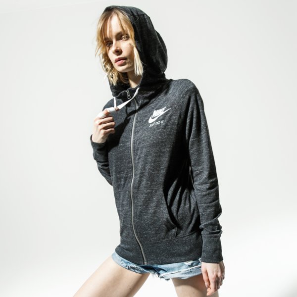 Image of NIKE MIKINA W NSW GYM VNTG HOODIE FZ 883729-010